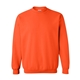 aerial view a orange gildan(r) heavy blend(tm) adult 8 oz, 50/50 fleece crew - g18000, image 1 of 3