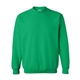 aerial view a irish green gildan(r) heavy blend(tm) adult 8 oz, 50/50 fleece crew - g18000, image 1 of 3