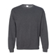 aerial view a dark heather gildan - unisex heavy blend(tm) crewneck sweatshirt, image 1 of 3