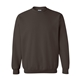 aerial view a dark chocolate gildan(r) heavy blend(tm) adult 8 oz, 50/50 fleece crew - g18000, image 1 of 3
