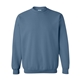 aerial view a indigo blue gildan(r) heavy blend(tm) adult 8 oz, 50/50 fleece crew - g18000, image 1 of 3