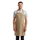 aerial view a khaki artisan collection by reprime unisex colours sustainable bib apron, image 1 of 4