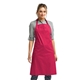 aerial view a hot pink artisan collection by reprime unisex colours sustainable bib apron, image 1 of 3