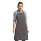 aerial view a dark grey artisan collection by reprime unisex colours sustainable bib apron, image 1 of 3
