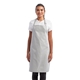 aerial view a silver artisan collection by reprime unisex colours sustainable bib apron, image 1 of 4