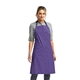 aerial view a purple artisan collection by reprime unisex colours sustainable bib apron, image 1 of 3