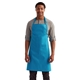 aerial view a turquoise artisan collection by reprime unisex colours sustainable bib apron, image 1 of 4