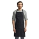 aerial view a black artisan collection by reprime unisex colours sustainable bib apron, image 1 of 4