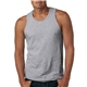 a heather gray next level mens cotton tank - 3633