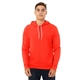 aerial view a poppy bella + canvas unisex sponge fleece pullover hoodie - 3719, image 1 of 4