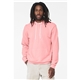 aerial view a pink bella + canvas unisex sponge fleece pullover hoodie - 3719, image 1 of 3
