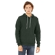 aerial view a heather forest bella + canvas unisex sponge fleece pullover hoodie - 3719, image 1 of 5