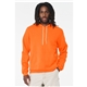 aerial view a orange bella + canvas unisex sponge fleece pullover hoodie - 3719, image 1 of 3
