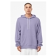 aerial view a dark lavender bella + canvas unisex sponge fleece pullover hoodie - 3719, image 1 of 3