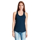 aerial view a midnight navy next level ladies gathered racerback tank - 6338, image 1 of 5