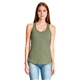 aerial view a military green next level ladies gathered racerback tank - 6338, image 1 of 5