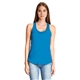 aerial view a turquoise next level ladies gathered racerback tank - 6338, image 1 of 5