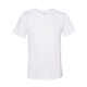 aerial view a white bella + canvas unisex viscose fashion t - shirt, image 1 of 3