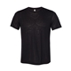 aerial view a black bella + canvas unisex viscose fashion t - shirt, image 1 of 3