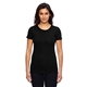 aerial view a black anvil ladies triblend t - shirt, image 1 of 3