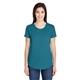 aerial view a hth galap blue anvil ladies triblend t - shirt, image 1 of 4