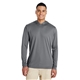aerial view a sport graphite team 365 mens zone performance hoodie, image 1 of 3
