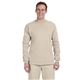 aerial view a sand gildan(r) ultra cotton(r) 6 oz long - sleeve t - shirt - g2400, image 1 of 5