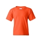 aerial view a orange gildan heavy cotton(tm) youth t - shirt, image 1 of 3