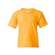 aerial view a gold gildan heavy cotton(tm) youth t - shirt, image 1 of 3