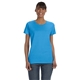 aerial view a heather sapphire gildan(r) heavy cotton(tm) 5.3 oz t - shirt - g5000l, image 1 of 6