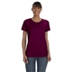 aerial view a maroon gildan(r) heavy cotton(tm) 5.3 oz t - shirt - g5000l, image 1 of 6