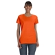 aerial view a orange gildan(r) heavy cotton(tm) 5.3 oz t - shirt - g5000l, image 1 of 6
