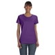 aerial view a purple gildan(r) heavy cotton(tm) 5.3 oz t - shirt - g5000l, image 1 of 6