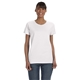 aerial view a white gildan(r) heavy cotton(tm) 5.3 oz t - shirt - g5000l, image 1 of 6