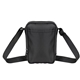 aerial view a black quick access rpet sling bag, image 1 of 2