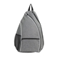 aerial view a heather gray pickleball carryall backpack, image 1 of 4