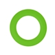aerial view a lime green silicone wrist flying disk, image 1 of 2