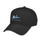 aerial view a black fairway 5 panel cap, image 1 of 3