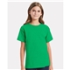 a group of hanes - youth comfortsoft(r) heavyweight t - shirt - 5480