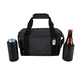 aerial view a black cooler & black icey can cooler & black chilly can cooler basecamp highland peak gift set, image 2 of 3