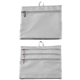aerial view a silver gray aeroloft(r) 4- pocket zip organizer, image 1 of 2