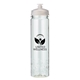 aerial view a translucent clear with clear push-pull lid polysure(tm) euro body ice ready bottle 24 oz, image 1 of 2