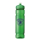 aerial view a translucent green with green push-pull lid 24 oz polysure(tm) jetstream bottle, image 1 of 4