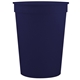 a navy 12 oz custom smooth plastic stadium cup