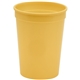 a athletic yellow 12 oz custom smooth plastic stadium cup
