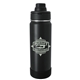 aerial view a black bravely vacuum sport bottle - 24 oz, image 1 of 8