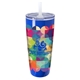 aerial view a glossy royal koozie(r) built - in straw vacuum tumbler - 30 oz, image 1 of 5