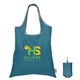 a navy 2955 santorini rpet - recycled foldaway shopping tote bag - colorjet
