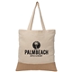 aerial view a natural 7501 rio(tm) tote bag - 5 oz recycled cotton blend with jute, image 1 of 2