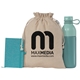 aerial view a natural 7501 medium gift bag - 4 oz recycled cotton blend, image 1 of 6